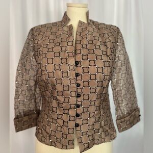 J.R. Nites By Carol Lin Formal Shiny Blazer (633)